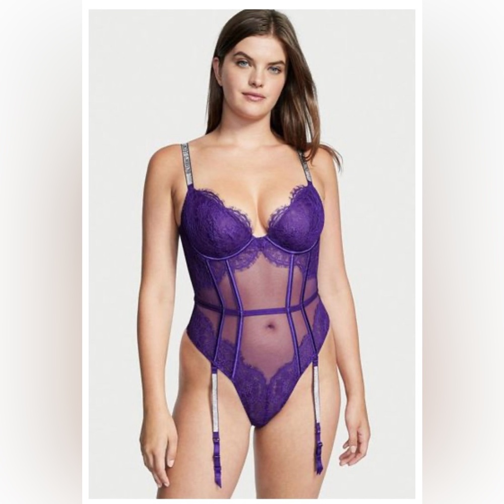 Victoria Secret Sexy Shine Strap Lace
Bodysuit